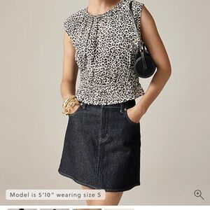 J. Crew Animal Print Sleveless Top